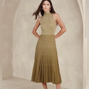 LUSTRO METALLIC SWEATER DRESS